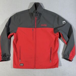 Dri-Duck Coca-Cola Employee Soft Shell Full Zip Jacket Men's Pullover Size Large
